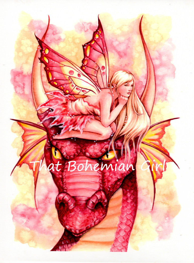 Selina Fenech Dragon Fae Pink Print