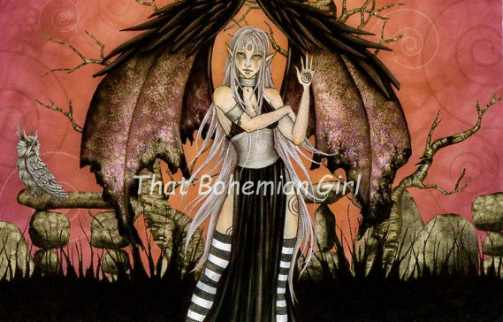 Amy Brown Gothic Shade Note Card