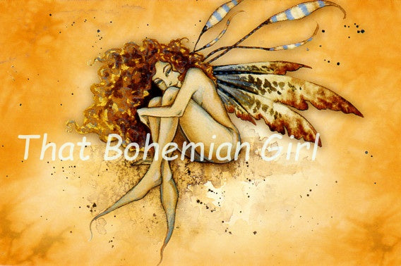 Amy Brown Shy Fairy Note Card