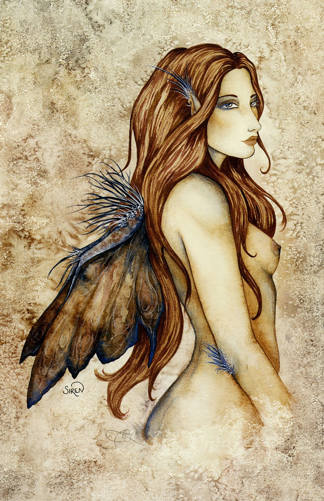 Amy Brown Siren Print -- Limited Edition