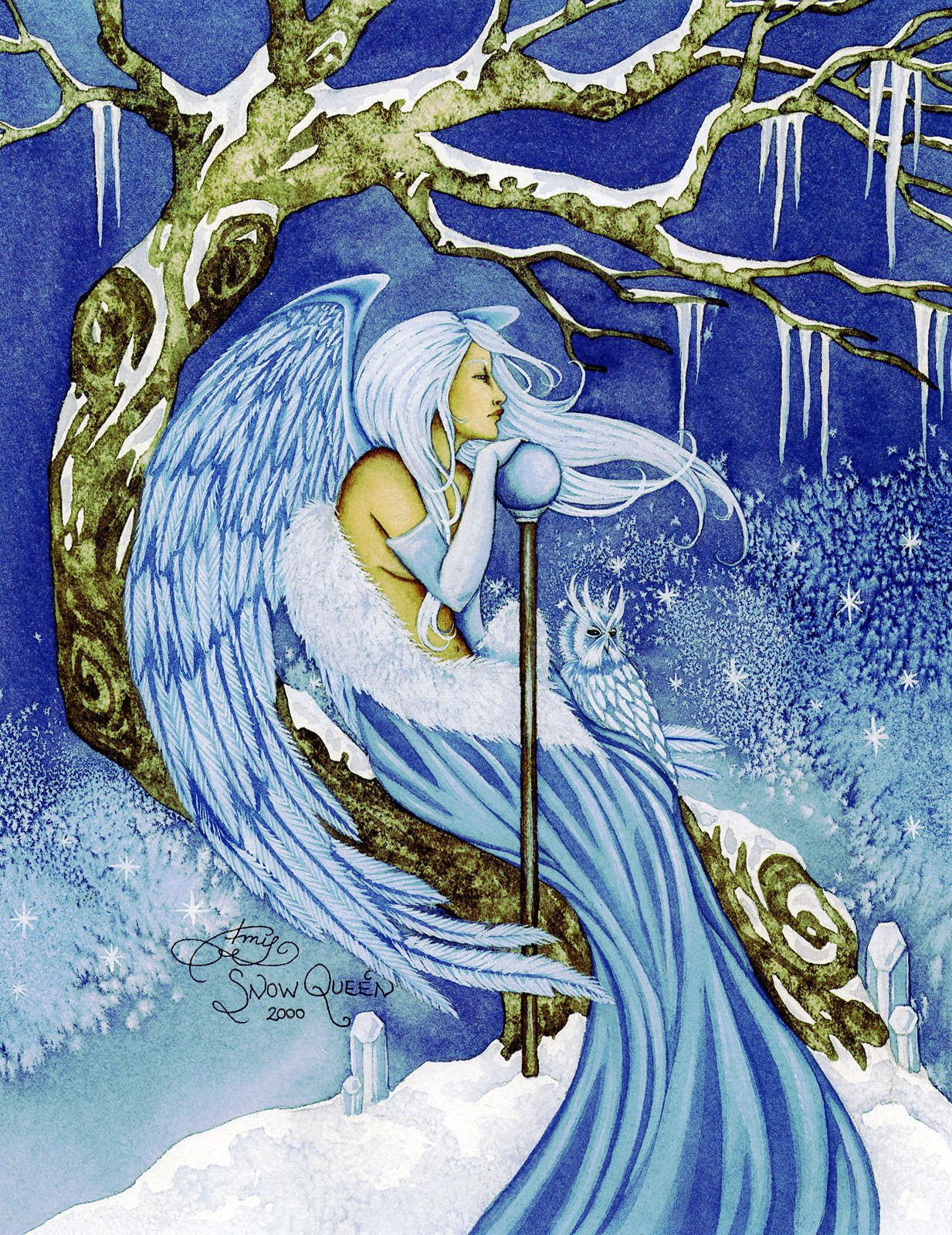 Amy Brown Snow Queen Fairy Print -- Limited Edition