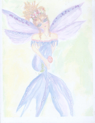Sherri Baldy Glitter Fairy Stationery Set -- Rare Gift