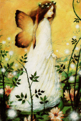 Stephen Mackey Wood Rose Fairy Note Card