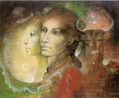 Susan Seddon Boulet Taurus Greeting Card - That Bohemian Girl