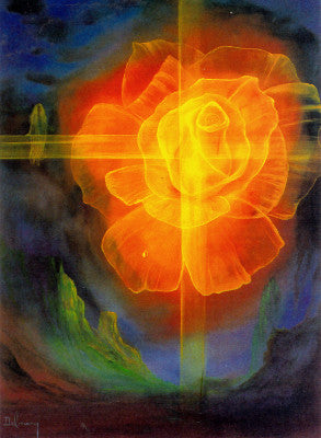 Delmary The Sacred Rose Greeting Card