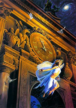 Jeffrey Bedrick Threshold of Eternity Greeting Card
