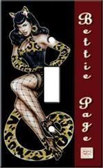 Bettie Page Tigress Sexy Switch Plate Cover