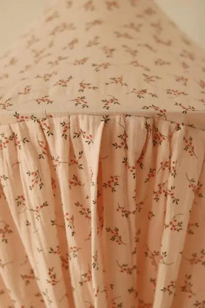 Tiny Flowers Cotton Bed Canopy, Indoor or Outdoor