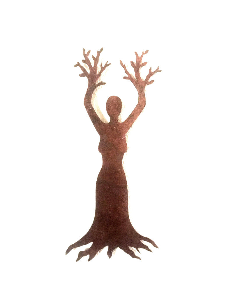 Large Tree Goddess Copper Wall Hanging