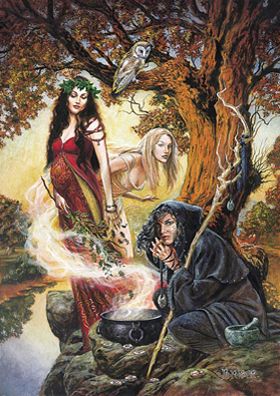 Triple Goddess Card by Briar