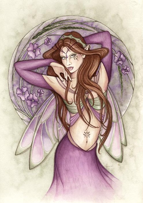 Jessica Galbreth Vervain Fairy Print