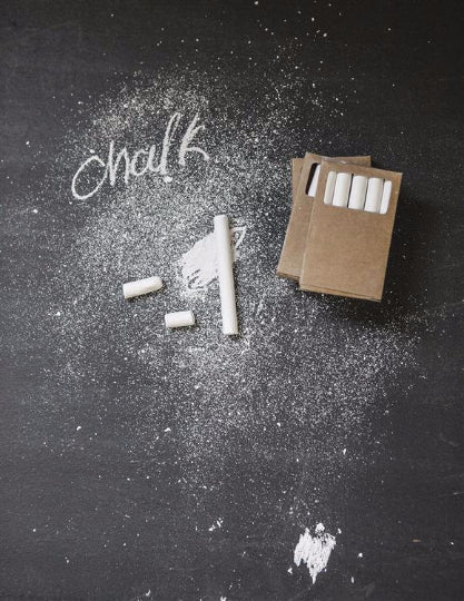 4 Boxes of White Chalk -- Non Toxic and Dust Free