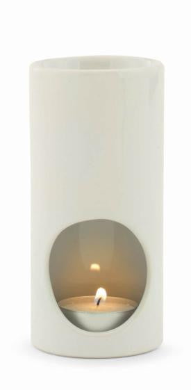 White Tea Light Ceramic Oil Warmer