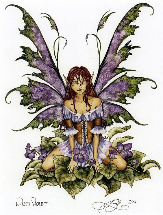 Amy Brown Wild Violet Fairy Print